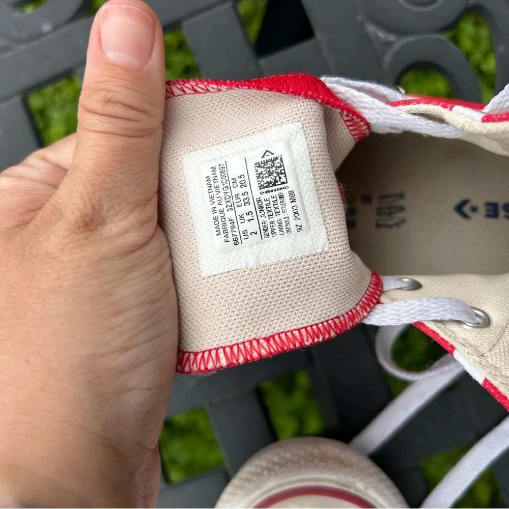 Converse Junior Chuck Taylor‎ All Stars & Stripes High Top American Flag size 2